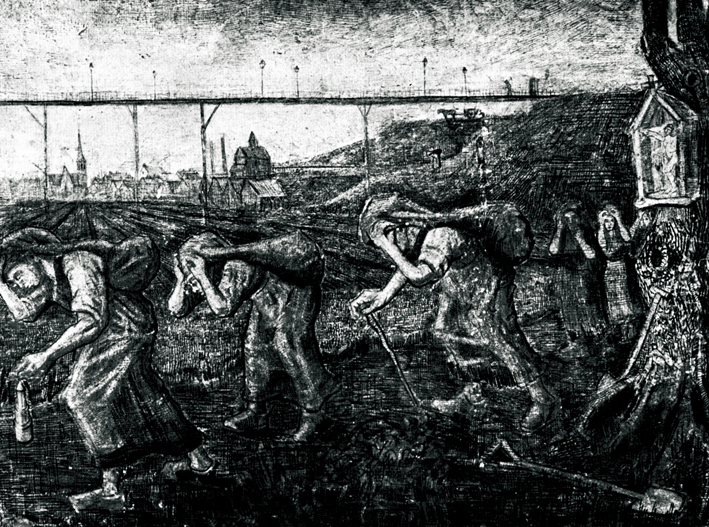  文森特·威廉·梵高  Vincent Willen Van Gogh —— 女矿工 (2)